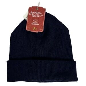 NWT Nordstrom American Needle Blue Beanie Toque Winter Hat Knit New With Tags
